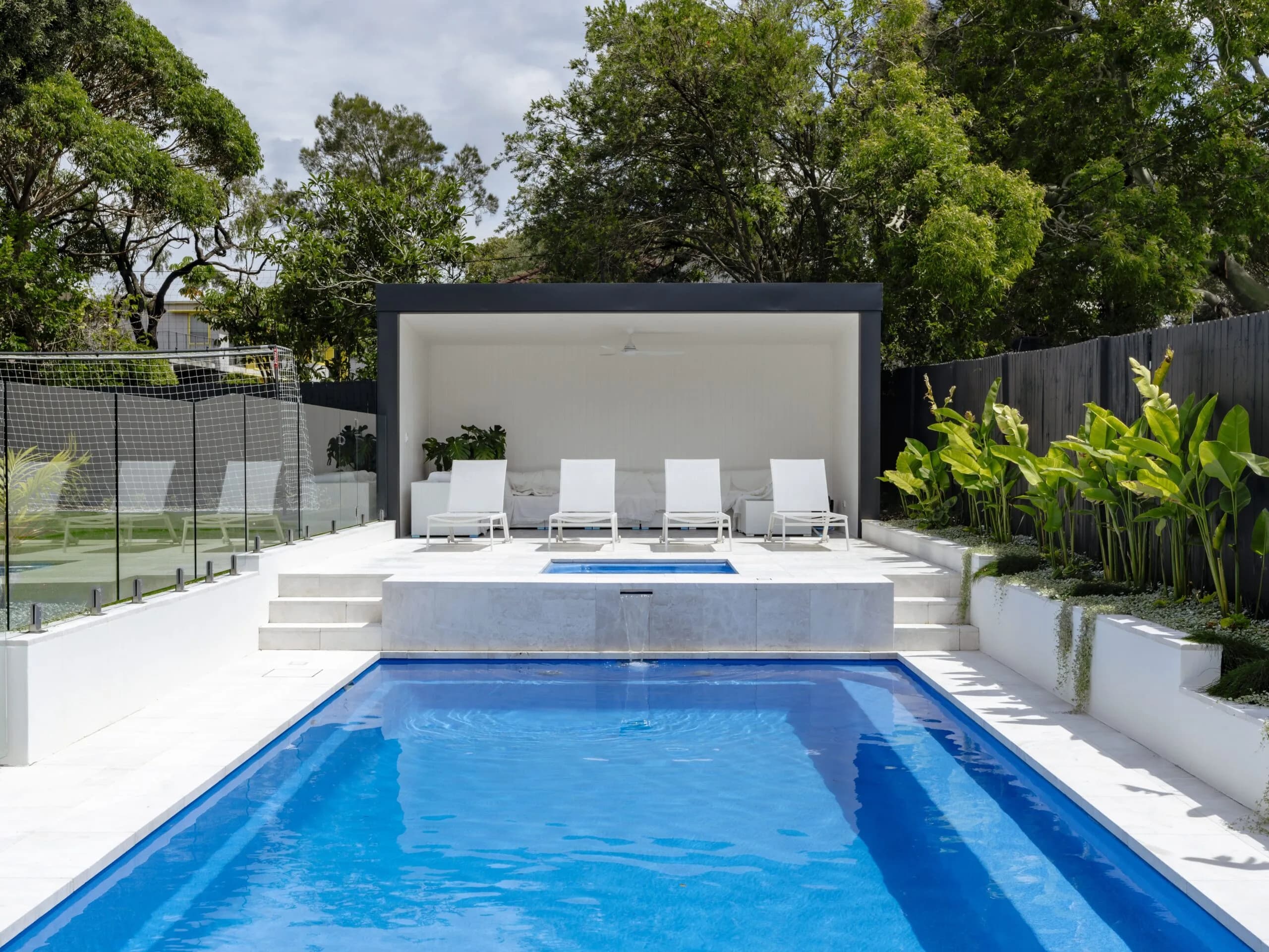 Pool ColourGuard technology protecting fibreglass pool surface